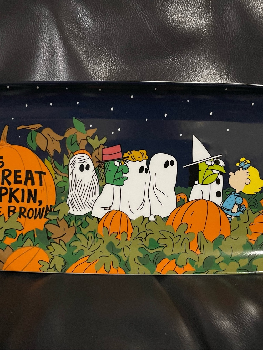 Halloween Peanuts Ceramic Tray The Great Pumpkin
